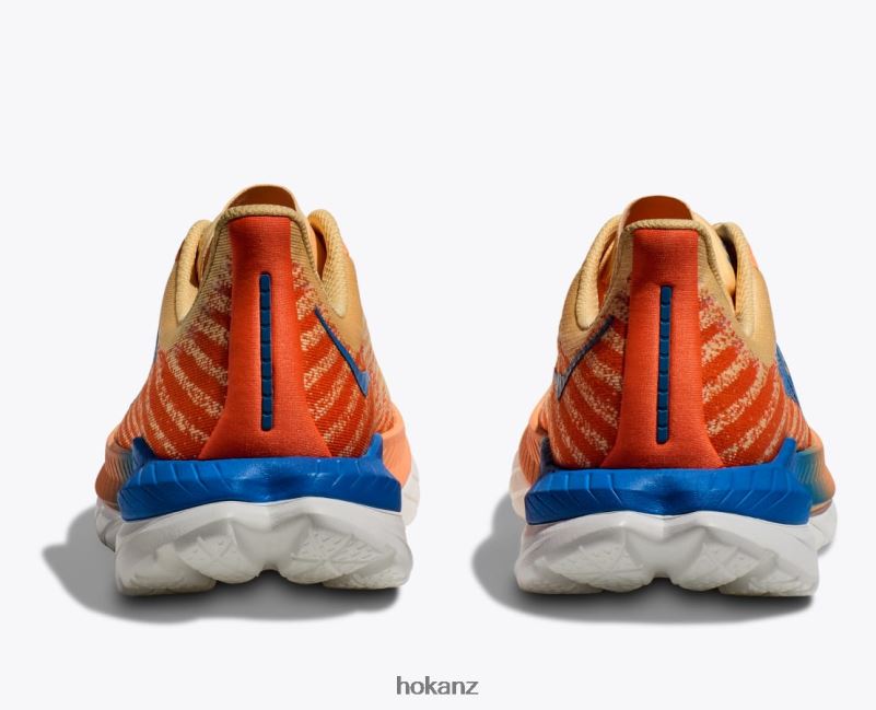 Hoka Men Mach 5 482TD436 Impala/Vibrant Orange