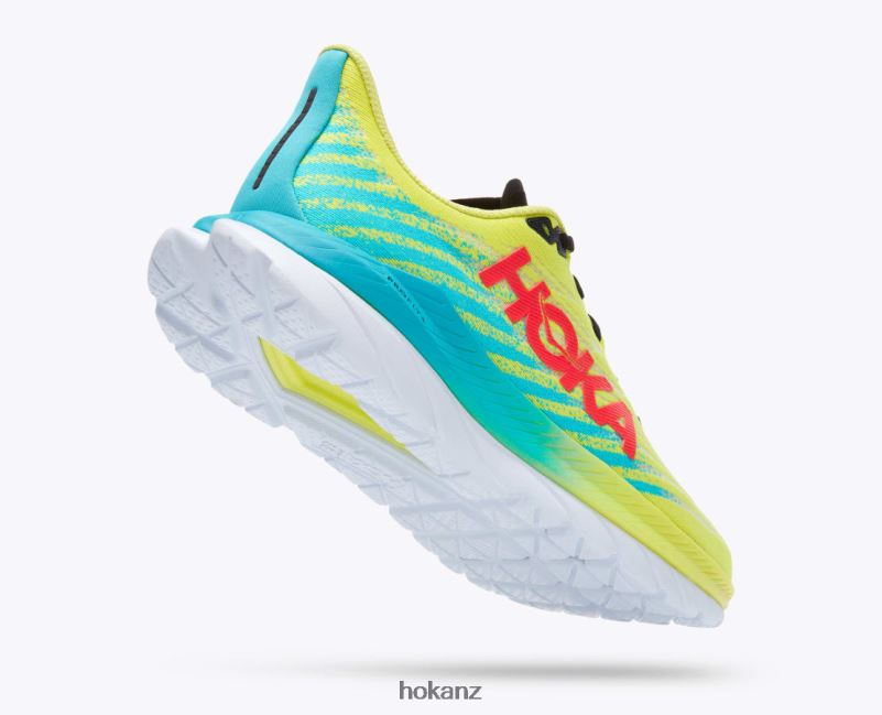 Hoka Men Mach 5 482TD438 Evening Primrose/Scuba Blue