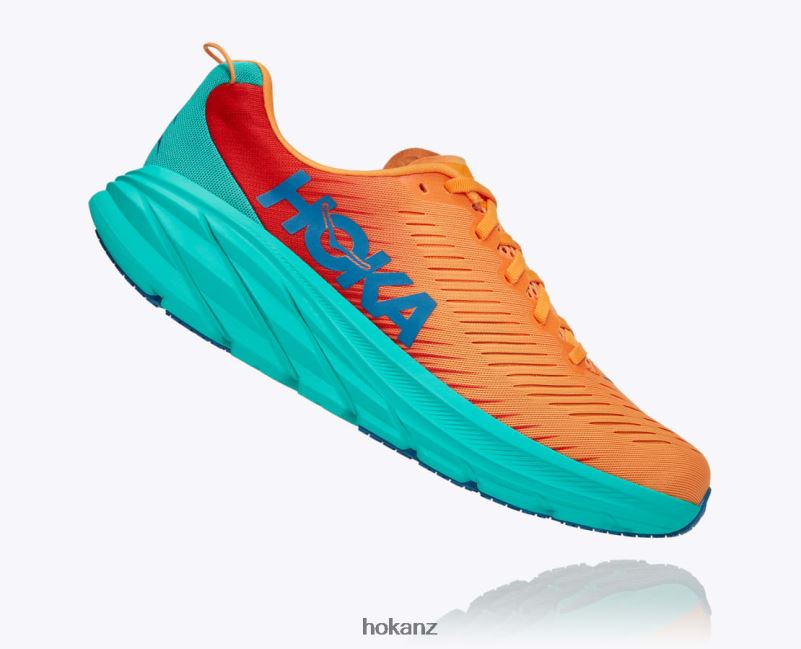 Hoka Men Rincon 3 482TD448 Blazing Orange/Fiesta