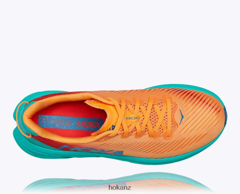 Hoka Men Rincon 3 482TD448 Blazing Orange/Fiesta