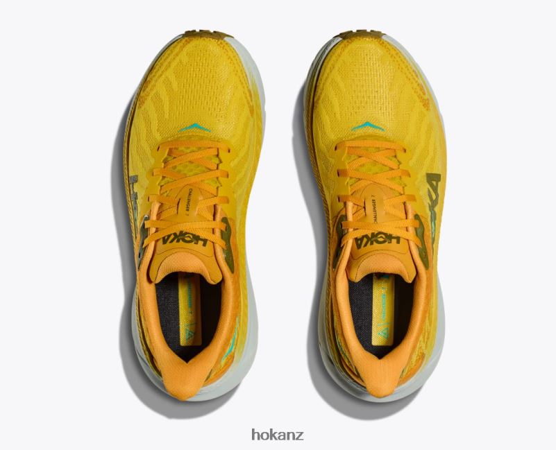 Hoka Men Challenger 7 482TD493 Passion Fruit/Golden Yellow