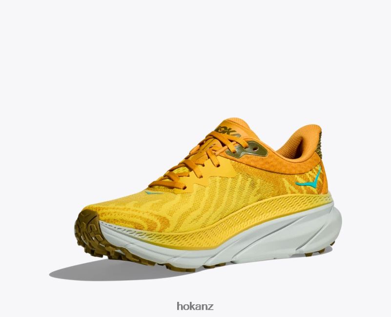Hoka Men Challenger 7 482TD493 Passion Fruit/Golden Yellow