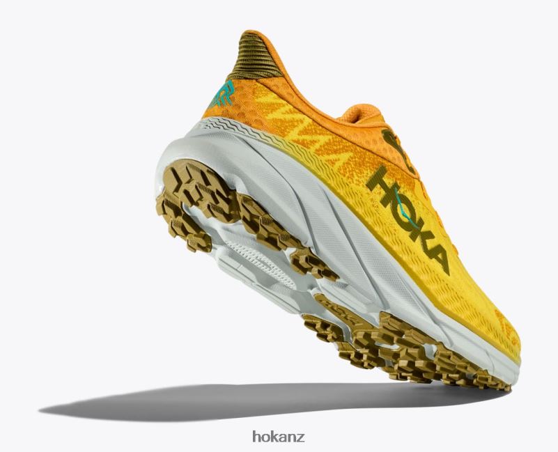 Hoka Men Challenger 7 482TD493 Passion Fruit/Golden Yellow