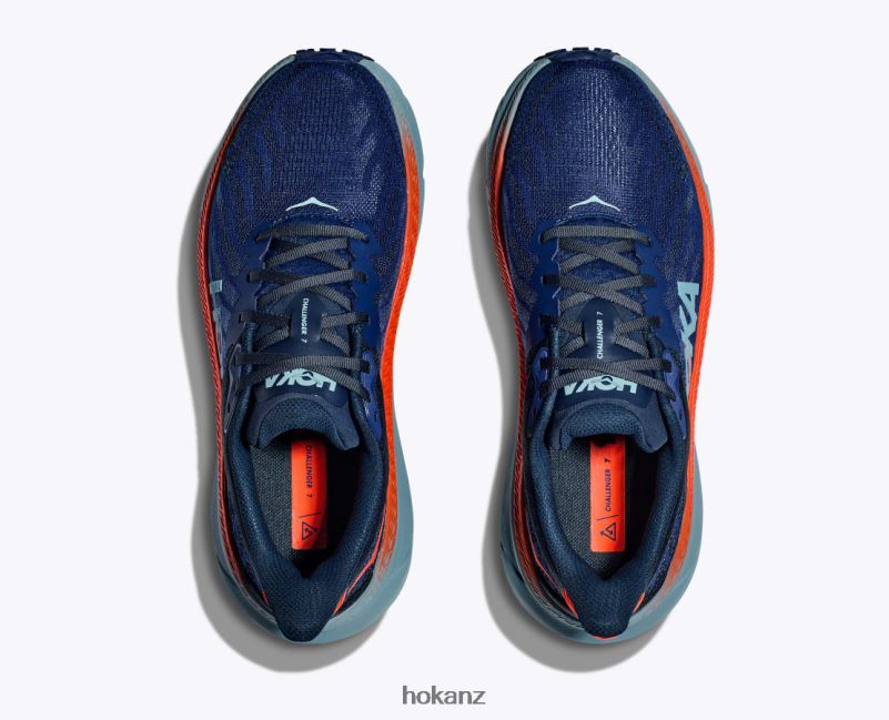 Hoka Men Challenger 7 482TD494 Bellwether Blue/Stone Blue