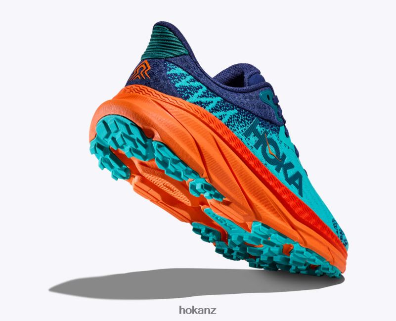 Hoka Men Challenger 7 482TD495 Ceramic/Vibrant Orange