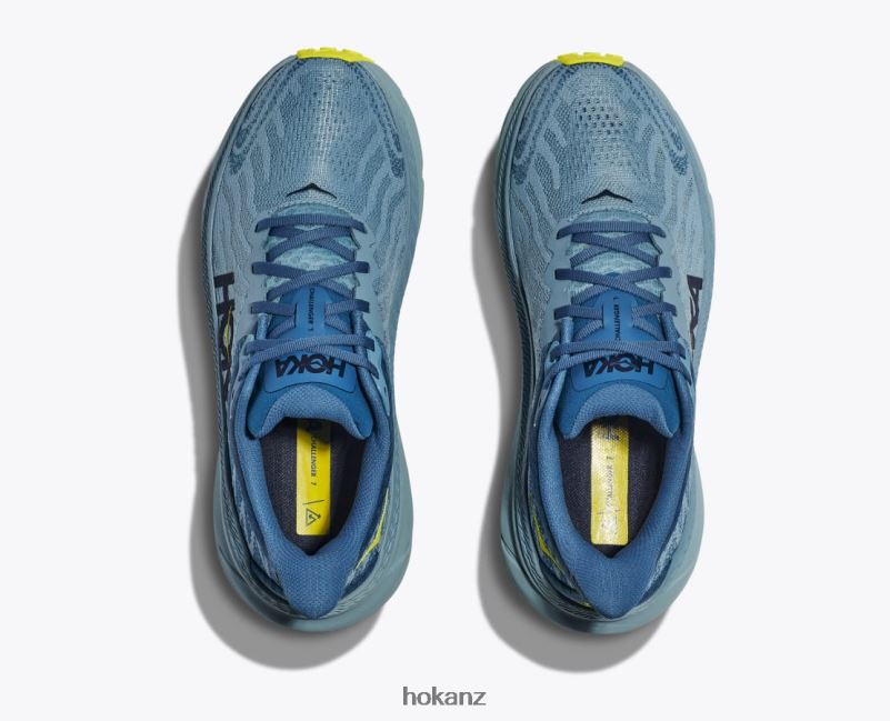Hoka Men Challenger 7 482TD497 Stone Blue/Evening Primrose