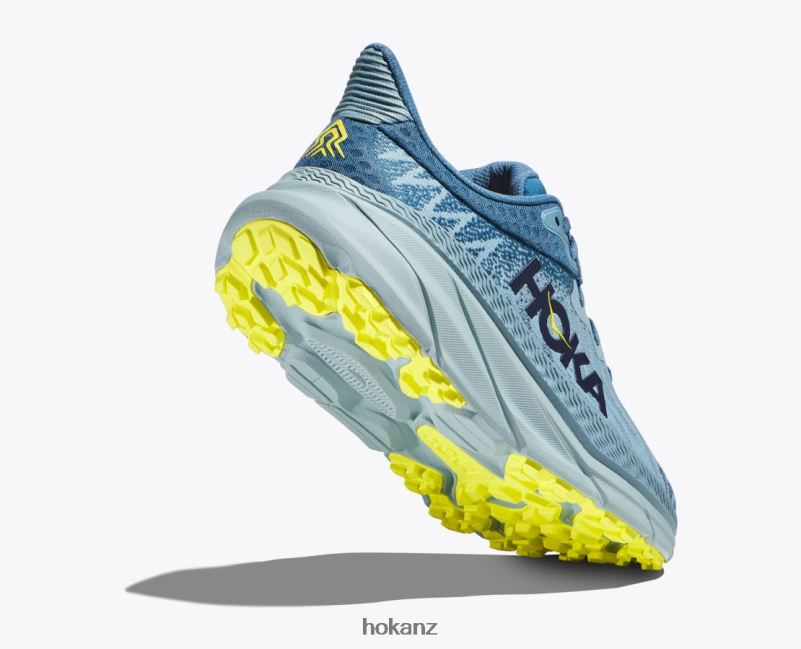 Hoka Men Challenger 7 482TD497 Stone Blue/Evening Primrose