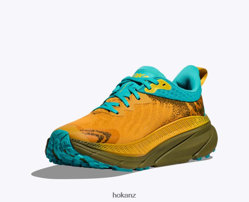 Hoka Men Challenger 7 GTX 482TD482 Golden Yellow/Avocado