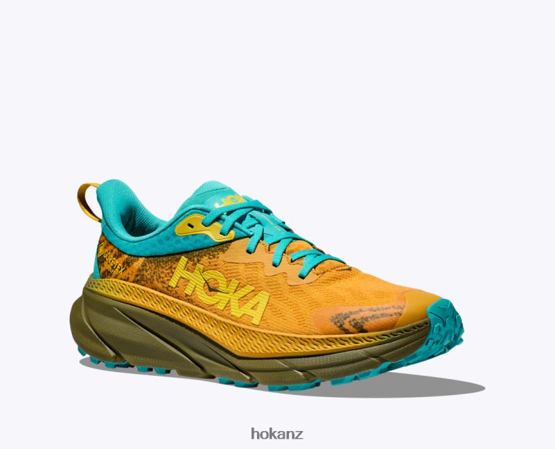 Hoka Men Challenger 7 GTX 482TD482 Golden Yellow/Avocado
