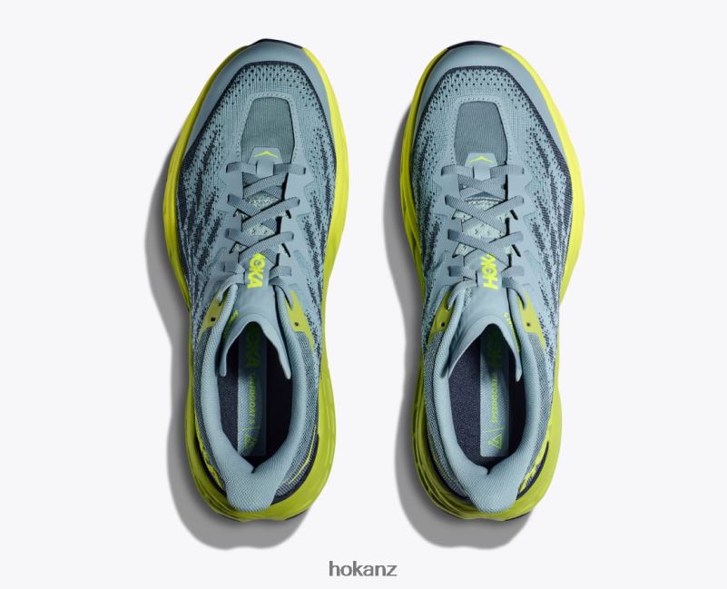 Hoka Men Speedgoat 5 482TD606 Stone Blue/Dark Citron