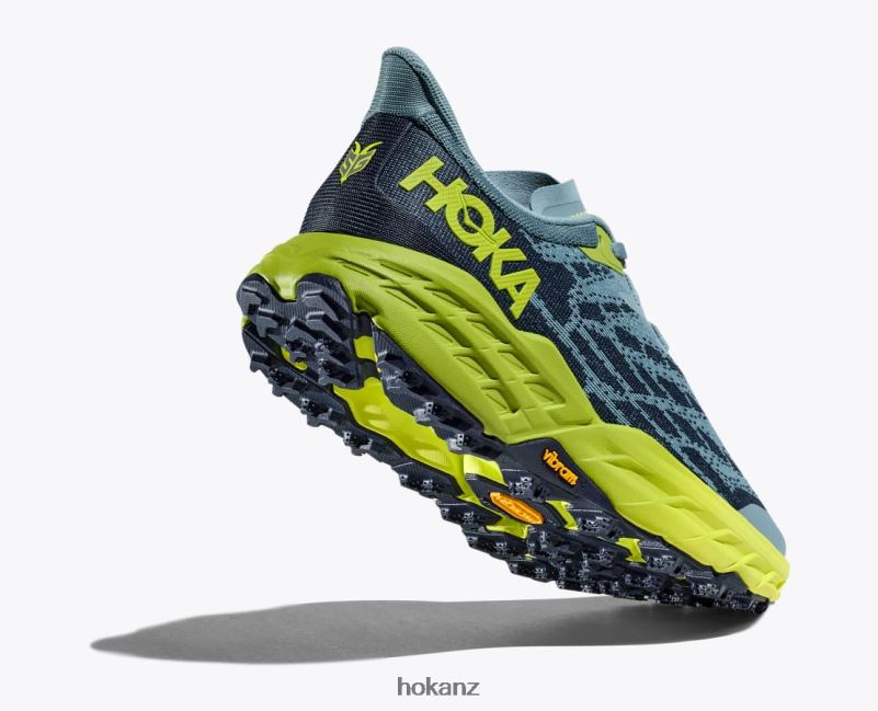 Hoka Men Speedgoat 5 482TD606 Stone Blue/Dark Citron