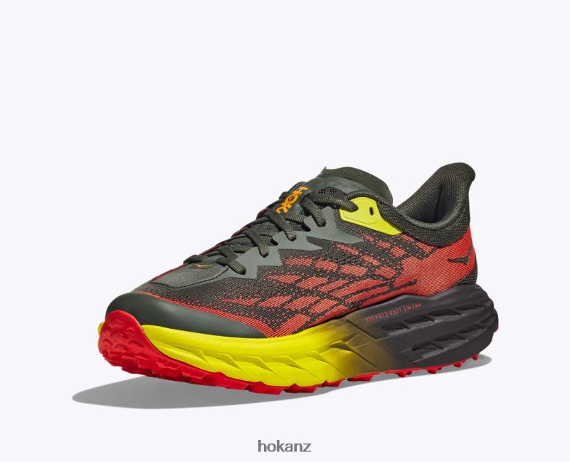 Hoka Men Speedgoat 5 482TD607 Thyme/Fiesta