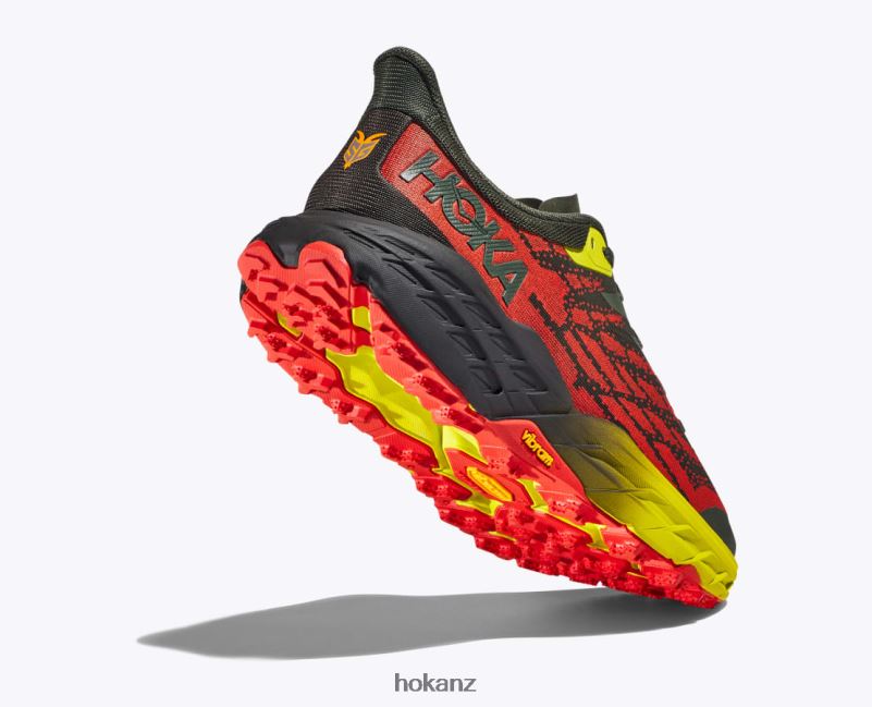 Hoka Men Speedgoat 5 482TD607 Thyme/Fiesta