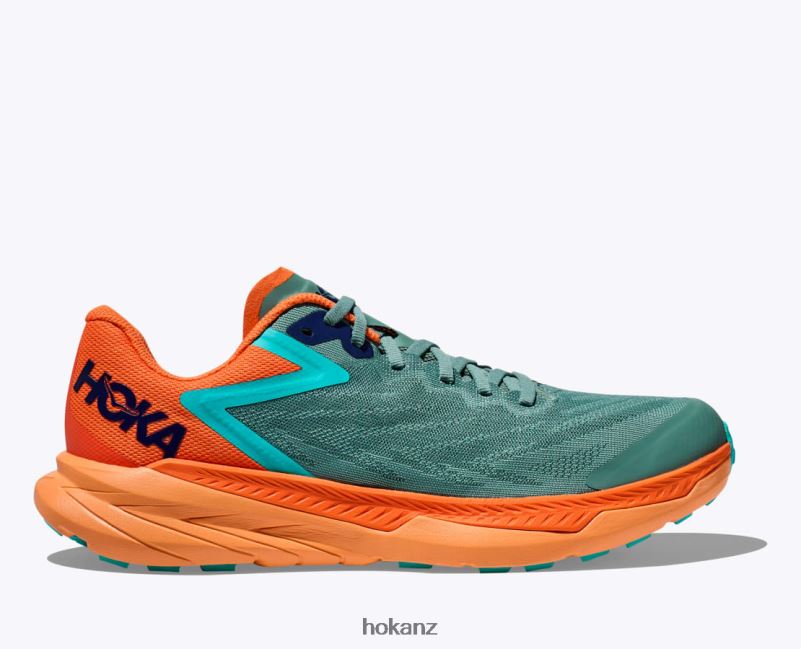 Hoka Men Zinal 482TD509 Trellis/Vibrant Orange