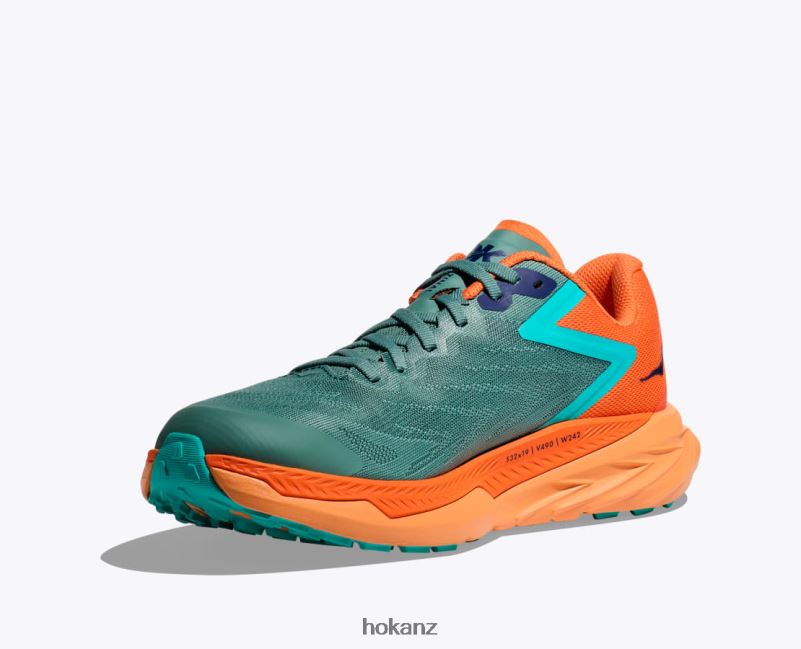 Hoka Men Zinal 482TD509 Trellis/Vibrant Orange