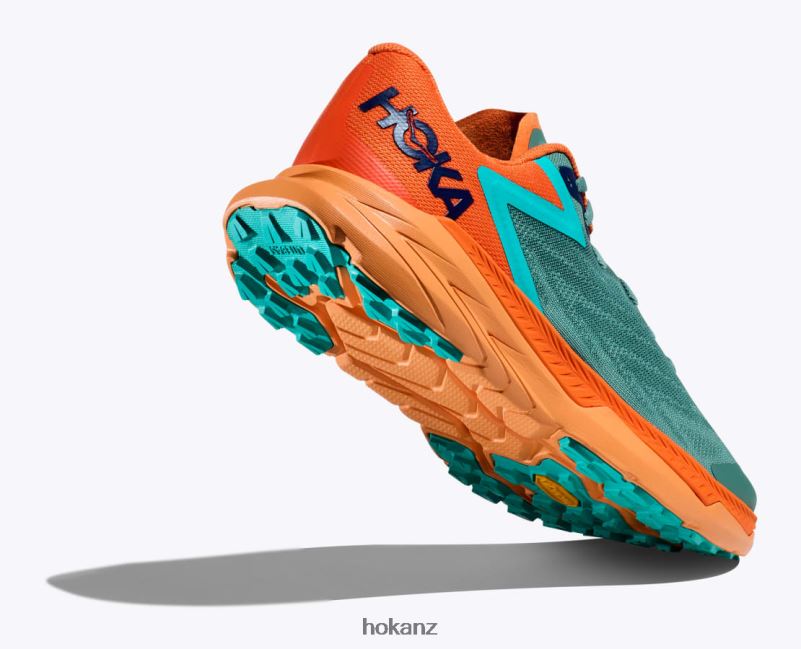 Hoka Men Zinal 482TD509 Trellis/Vibrant Orange