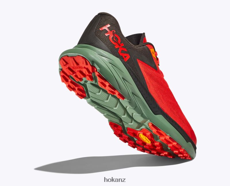 Hoka Men Zinal 482TD512 Fiesta/Black Olive