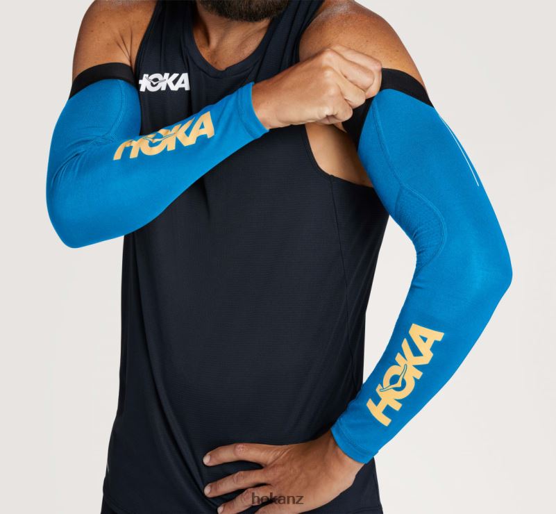 Hoka Women Flight Arm Sleeves 482TD405 Diva Blue