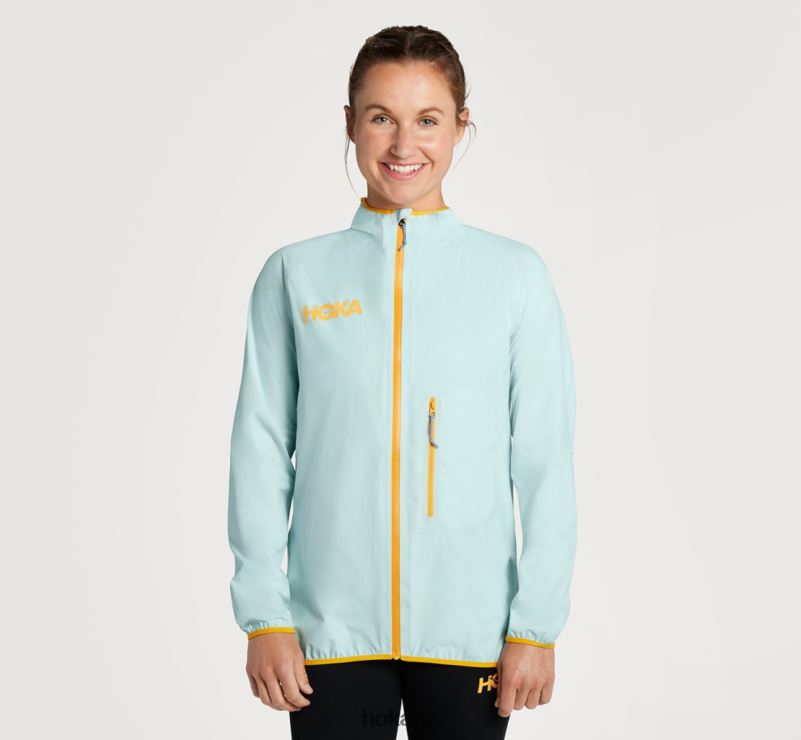 Hoka Women Ultralight Waterproof Jacket 482TD375 Black