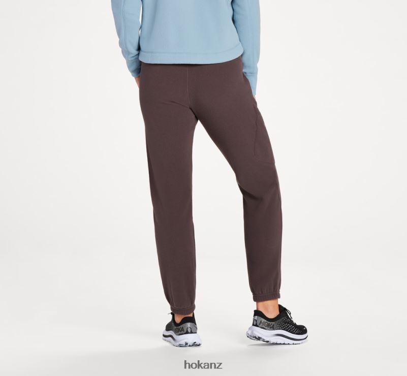 Hoka Women Fleece Jogger 482TD368 Raisin
