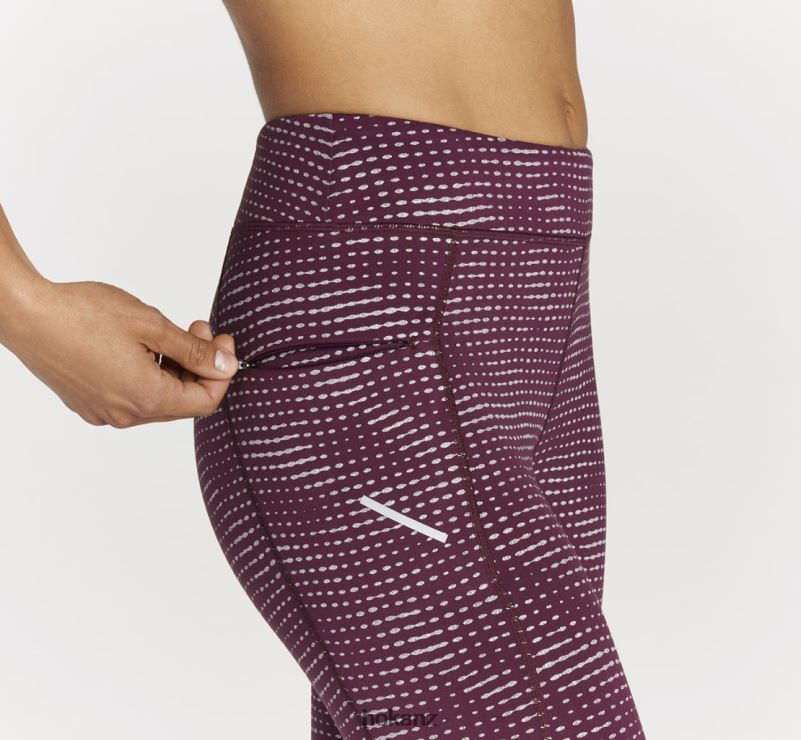 Hoka Women Performance Tight 482TD357 Grape Wine