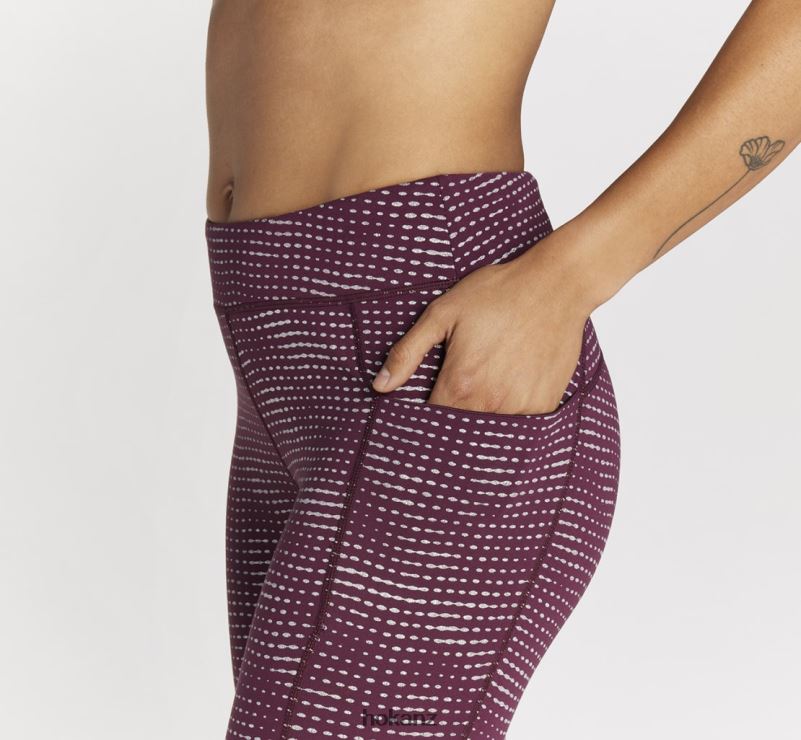 Hoka Women Performance Tight 482TD357 Grape Wine