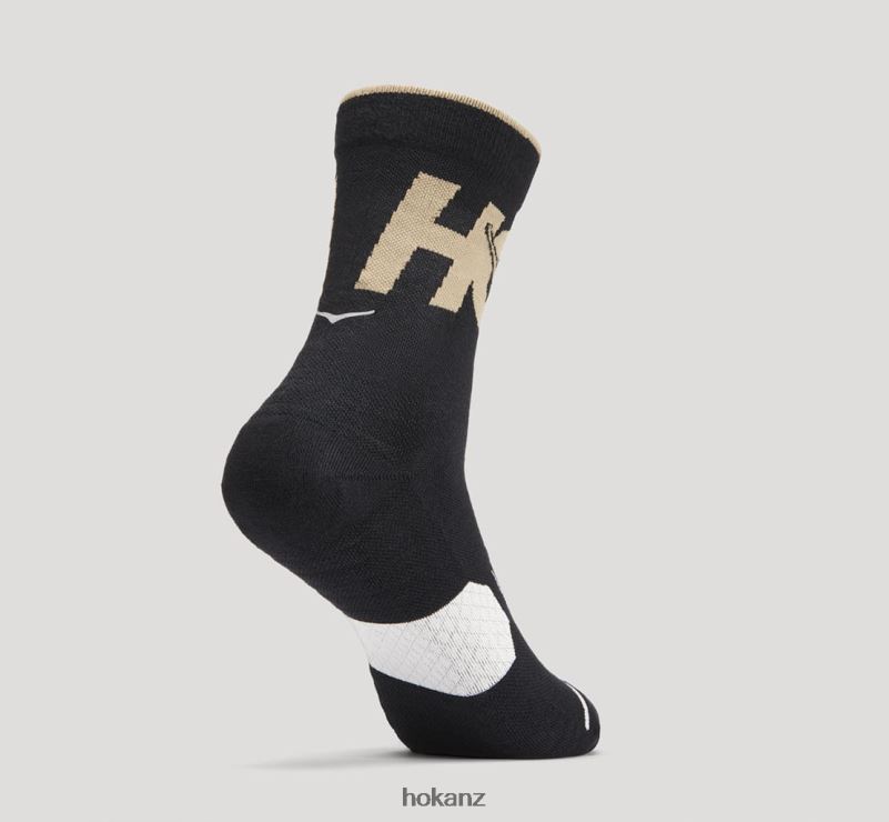 Hoka Women Crew Run Sock 482TD381 Anthracite/Dune