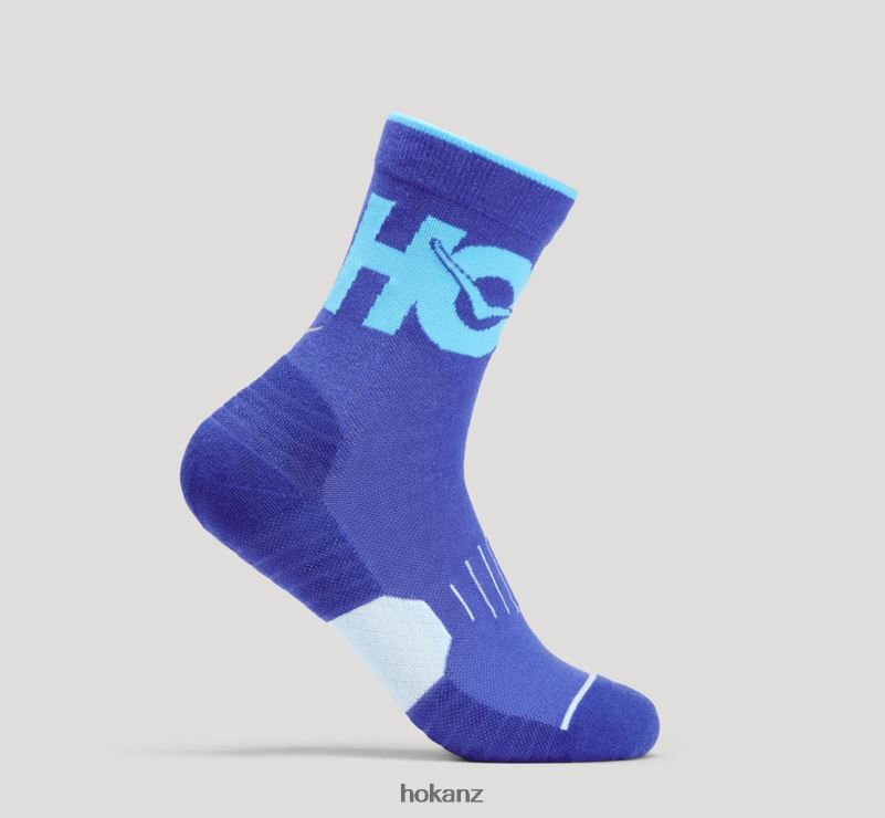 Hoka Women Crew Run Sock 482TD383 Bluing/Scuba Blue