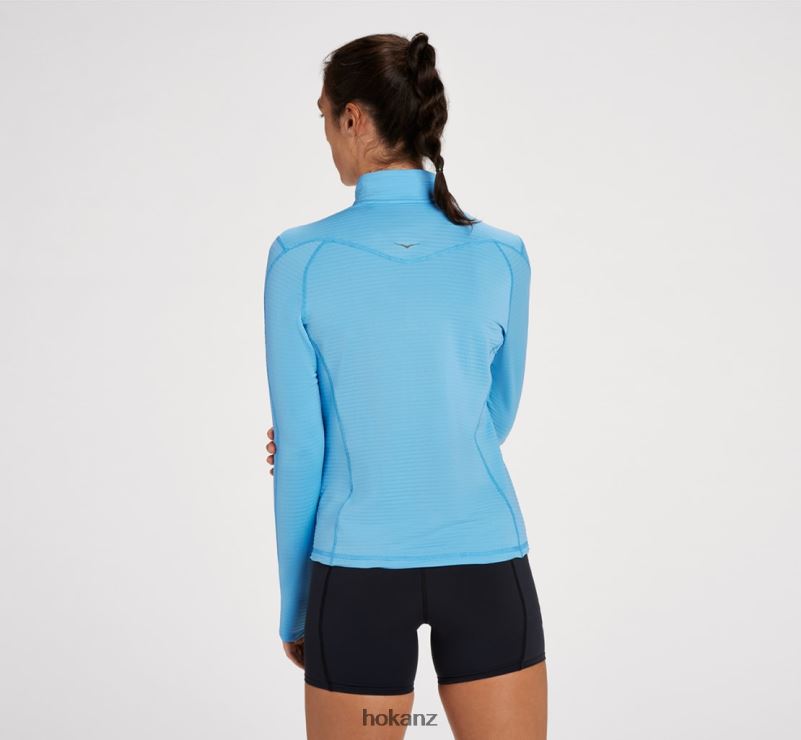 Hoka Women 1/2 Zip 482TD319 Mock Orange