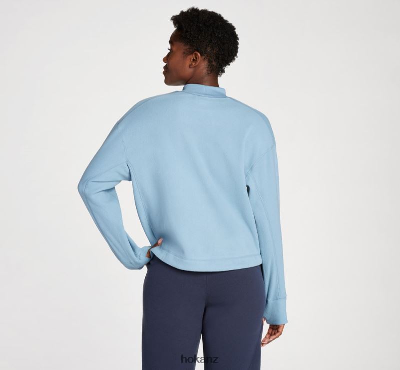 Hoka Women Fleece Crew 482TD349 Mountain Spring