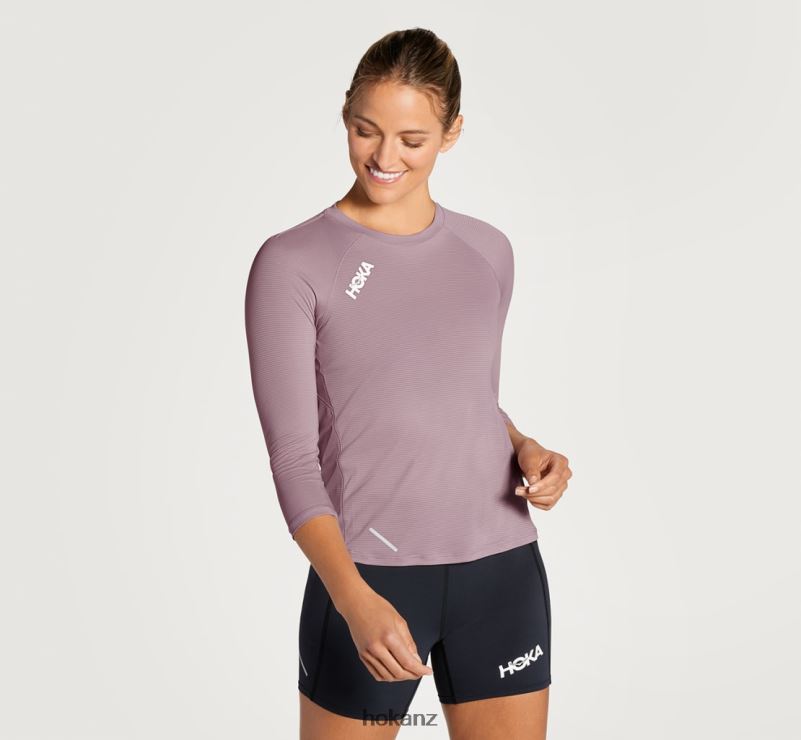 Hoka Women Glide 3/4 Sleeve 482TD326 Elderberry