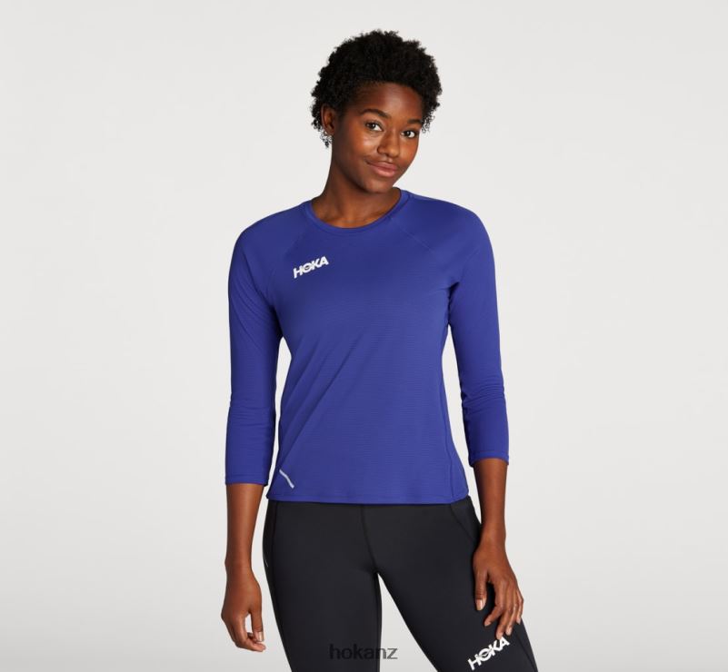 Hoka Women Glide 3/4 Sleeve 482TD327 Bluing