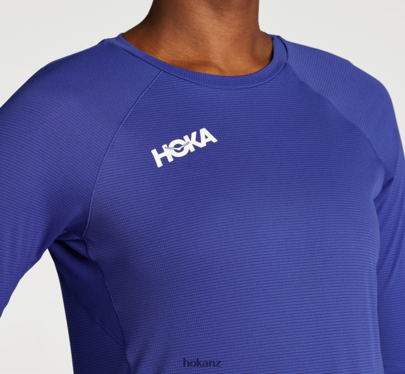 Hoka Women Glide 3/4 Sleeve 482TD327 Bluing