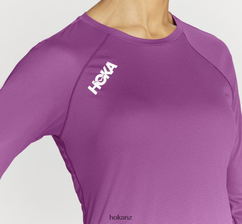 Hoka Women Glide 3/4 Sleeve 482TD328 Beautyberry