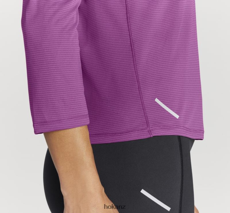 Hoka Women Glide 3/4 Sleeve 482TD328 Beautyberry