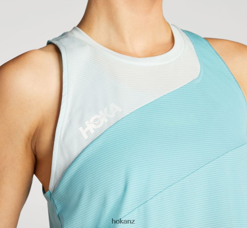 Hoka Women Glide Tank 482TD337 Coastal Shade