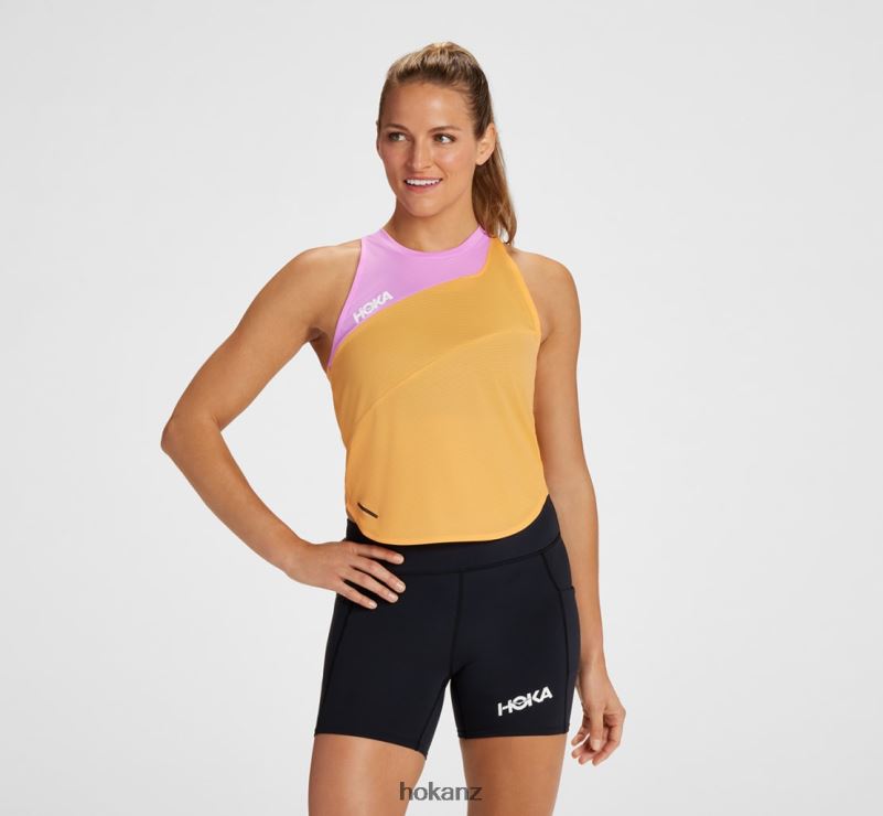 Hoka Women Glide Tank 482TD342 Mock Orange