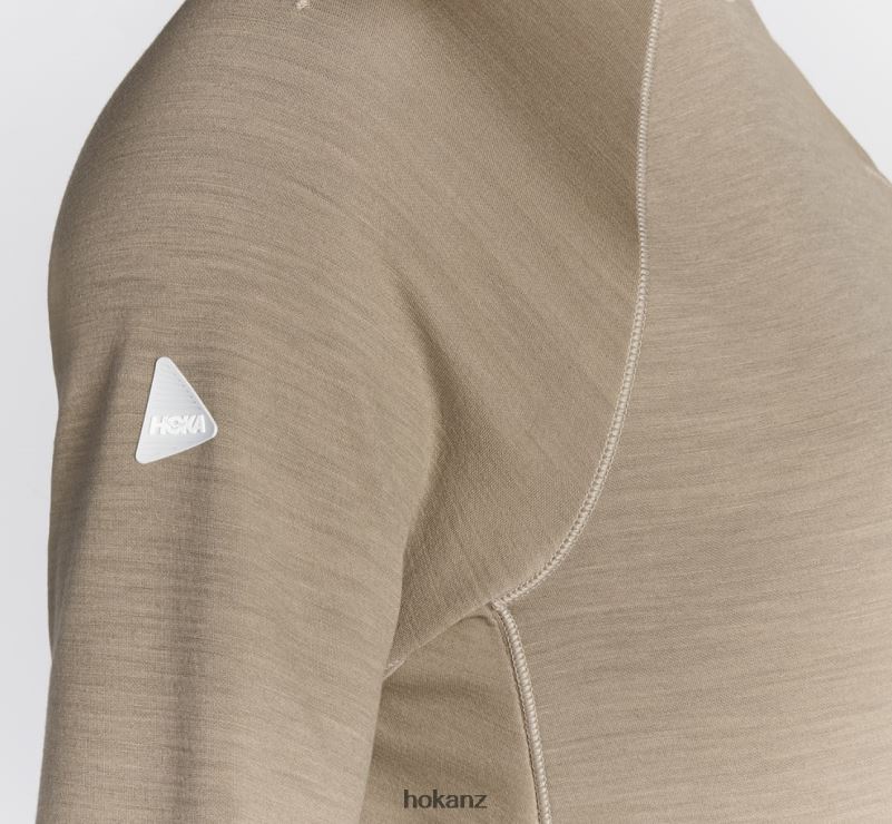 Hoka Women Merino Blend Long Sleeve 482TD350 Dune