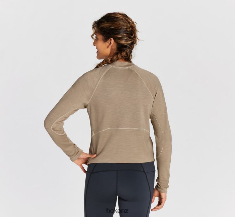 Hoka Women Merino Blend Long Sleeve 482TD350 Dune