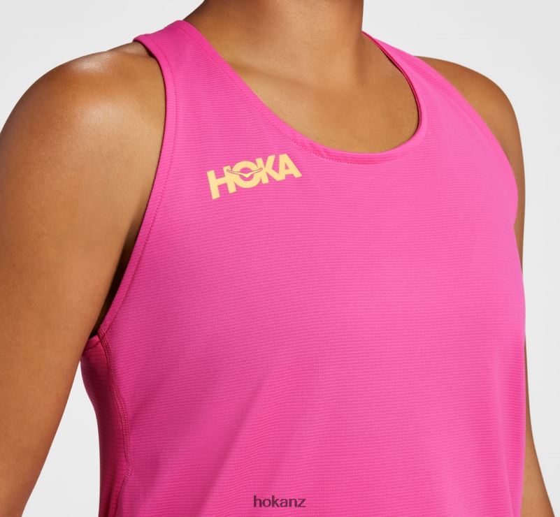 Hoka Women Tank 482TD320 Pink Yarrow