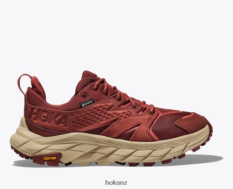 Hoka Women Anacapa Low GTX 482TD185 Cherry Mahogany/Hot Sauce