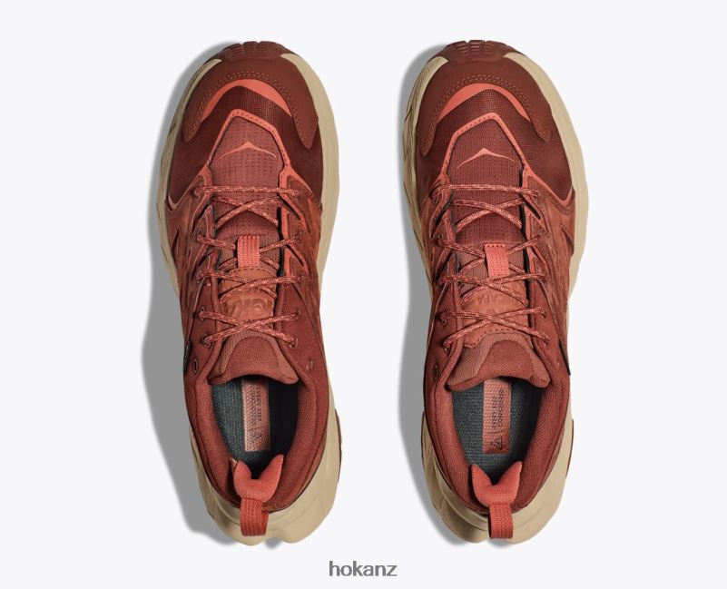 Hoka Women Anacapa Low GTX 482TD185 Cherry Mahogany/Hot Sauce