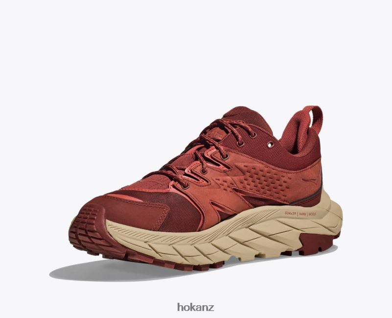 Hoka Women Anacapa Low GTX 482TD185 Cherry Mahogany/Hot Sauce