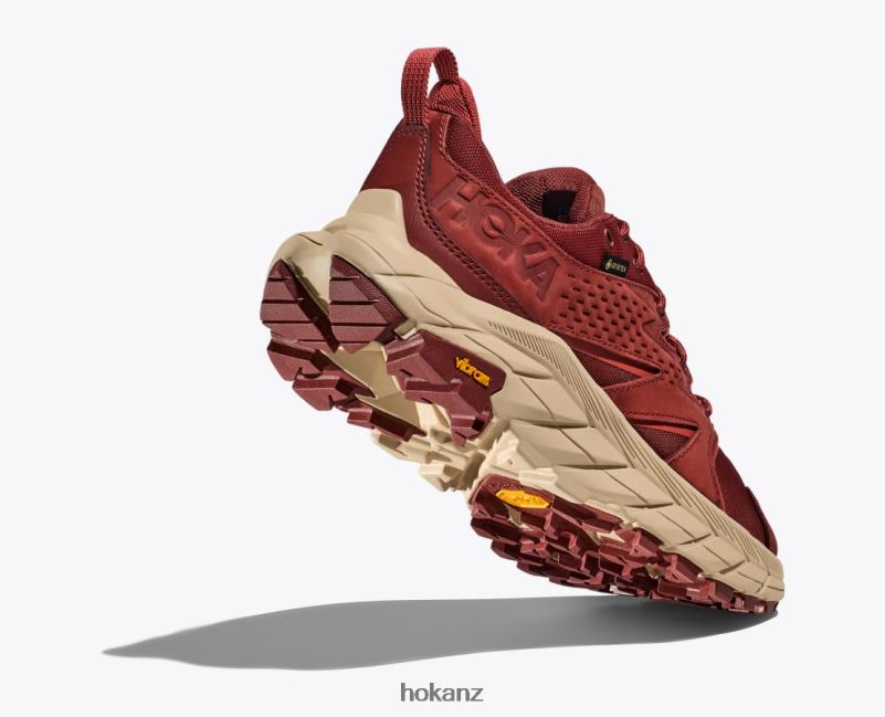 Hoka Women Anacapa Low GTX 482TD185 Cherry Mahogany/Hot Sauce