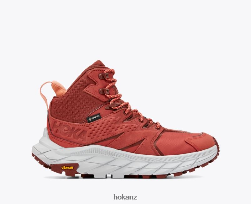 Hoka Women Anacapa Mid GTX 482TD174 Hot Sauce/Cherry Mahogany
