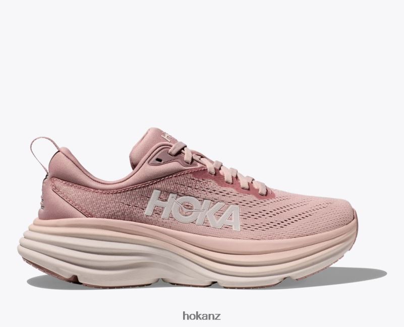 Hoka Women Bondi 8 482TD10 Pale Mauve/Peach Whip
