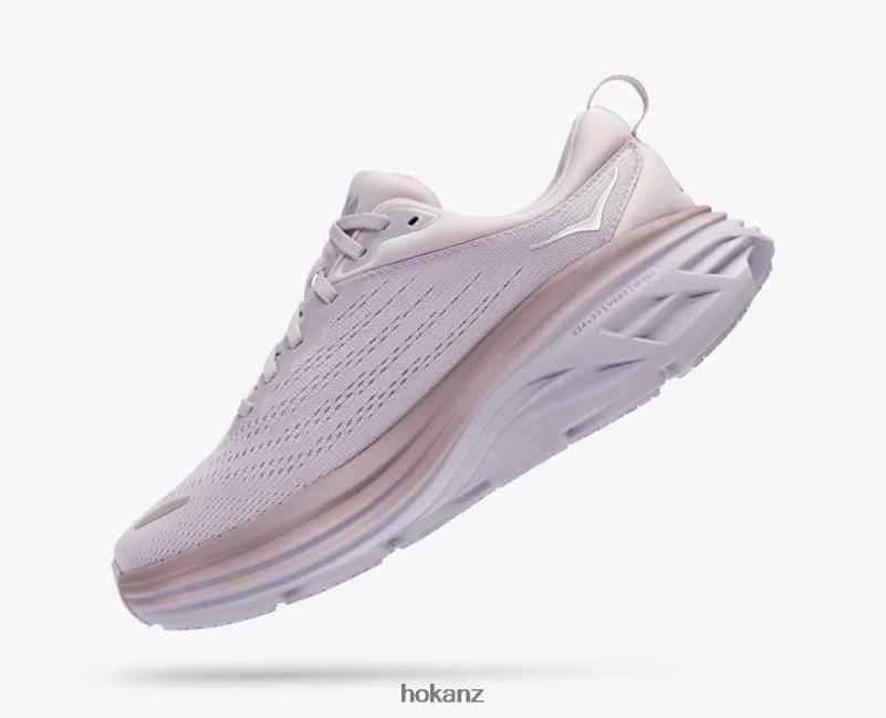 Hoka Women Bondi 8 482TD17 Lilac Marble/Elderberry