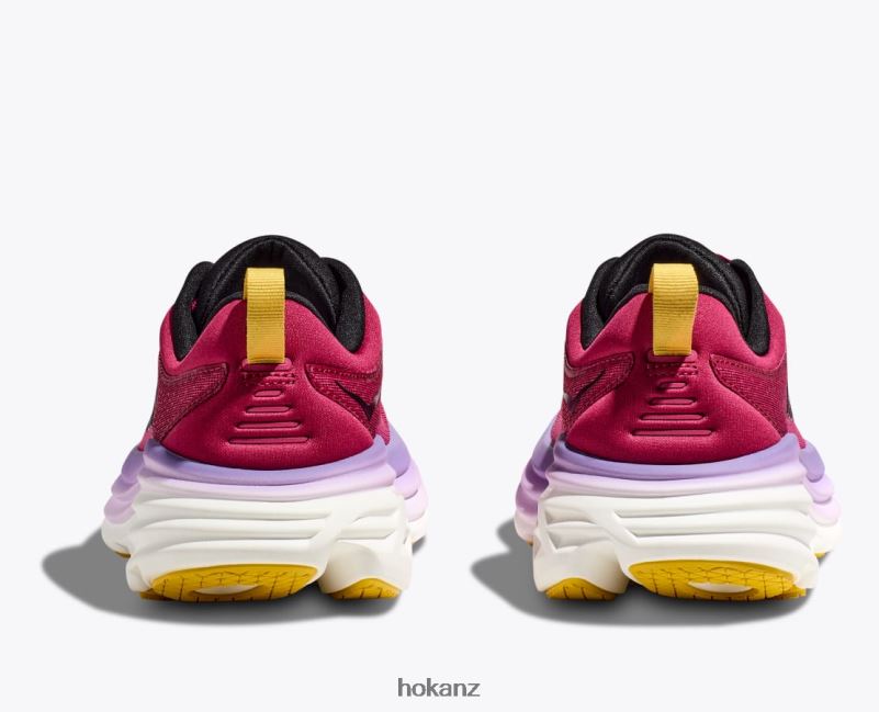 Hoka Women Bondi 8 482TD8 Cherries Jubilee/Pink Yarrow