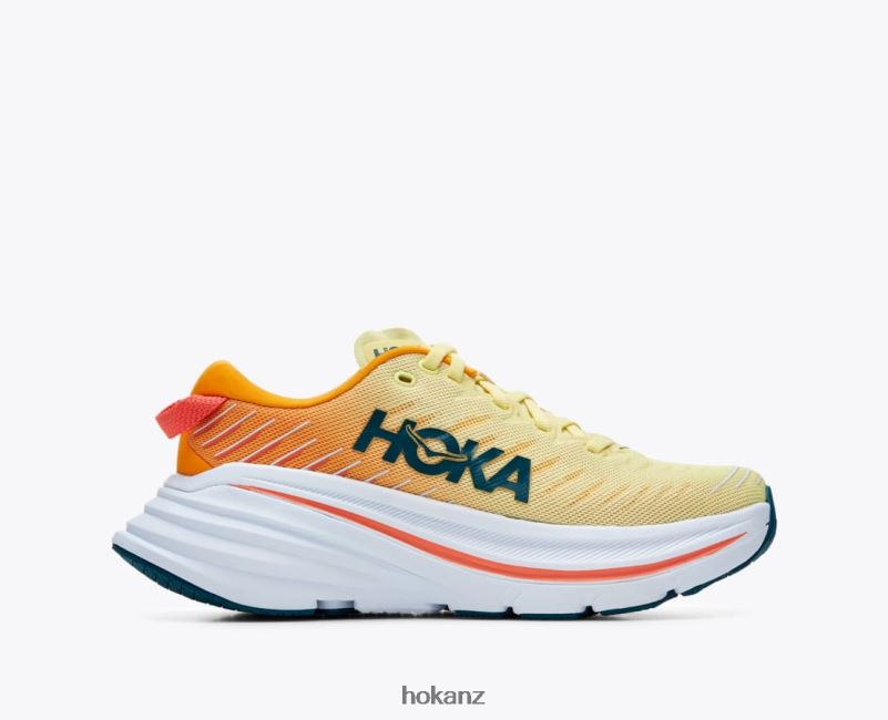 Hoka Women Bondi X 482TD57 Yellow Pear/Radiant Yellow