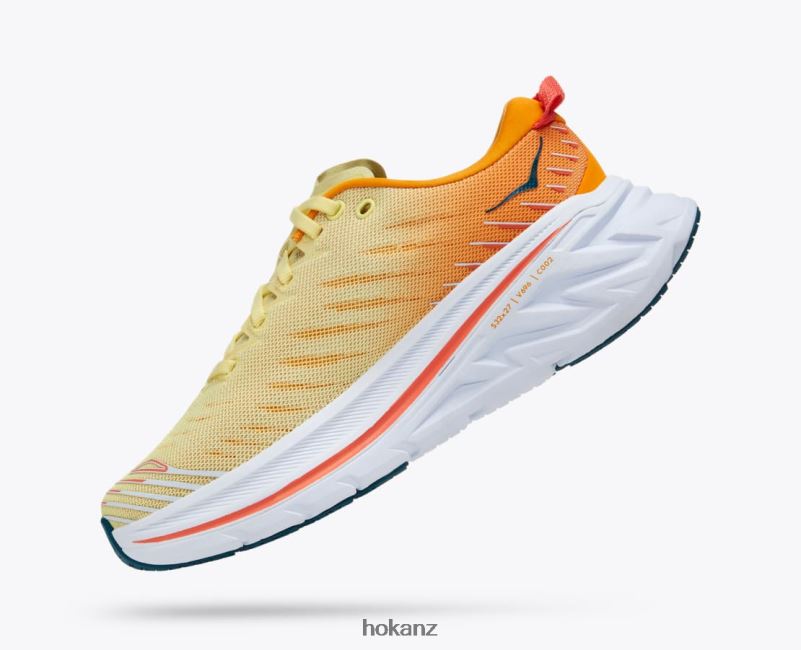 Hoka Women Bondi X 482TD57 Yellow Pear/Radiant Yellow